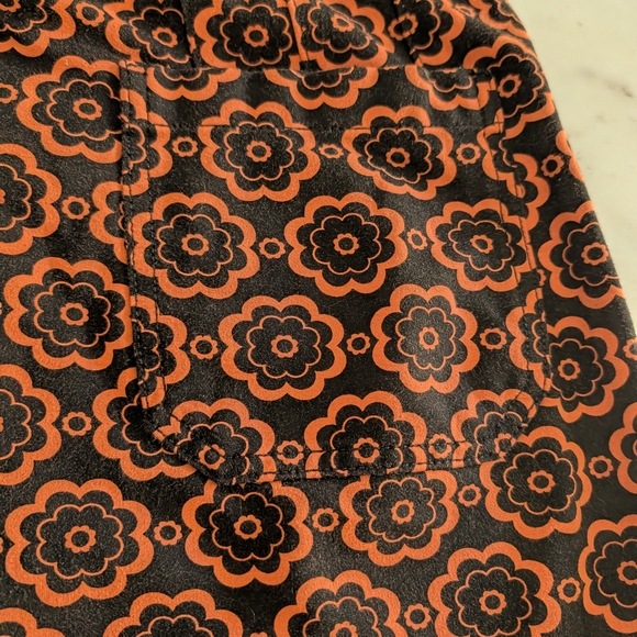 Maeve Black and Orange Floral Pants - Picture 5 of 5